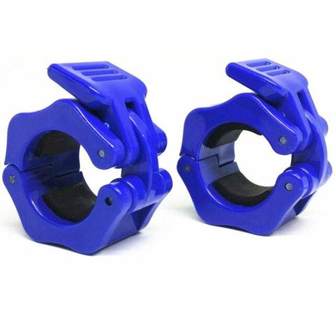 1 Pair Diameter 1"  (25mm)Weight Lifting Dumbbell Collar Olympic Barbell Spinlock Clips Gym CrossFit Fitness Clamps Blue