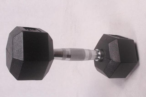 10Kg/pcs High quality  Hexagonal Fitness Dumbbells Men Rubber-covered Dumbbell