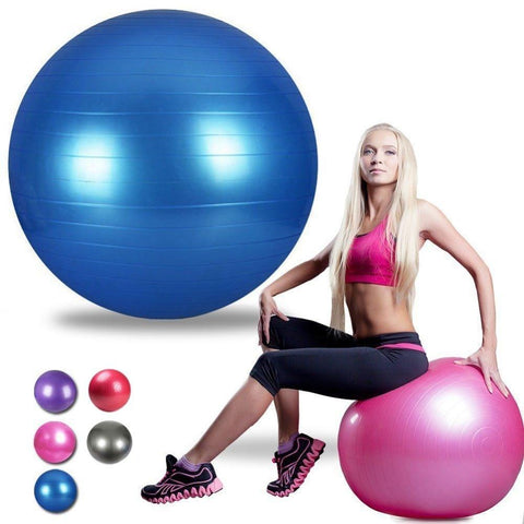 25Inch 65CM High Strength Anti-Burst Exercise Yoga Ball Eco-PVC Multi Gym Workout Fitness Training Stability Balance Balls