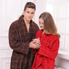 Cotton bathrobe men nightgown  XL women pajamas long thick soft  blanket towel fleece robe home hotel summer winter