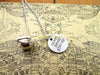 Fashion Hot Sale never never give up circle with  kinds of dumbell,kettlebell and barbells charm pendant Necklace