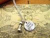 Fashion Hot Sale never never give up circle with  kinds of dumbell,kettlebell and barbells charm pendant Necklace
