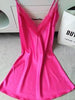 Fiklyc brand sexy women nightwear mini nightgowns tempatation deep v straps skirts free shipping summer faux silk sleepwear hot