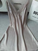 Fiklyc brand sexy women nightwear mini nightgowns tempatation deep v straps skirts free shipping summer faux silk sleepwear hot