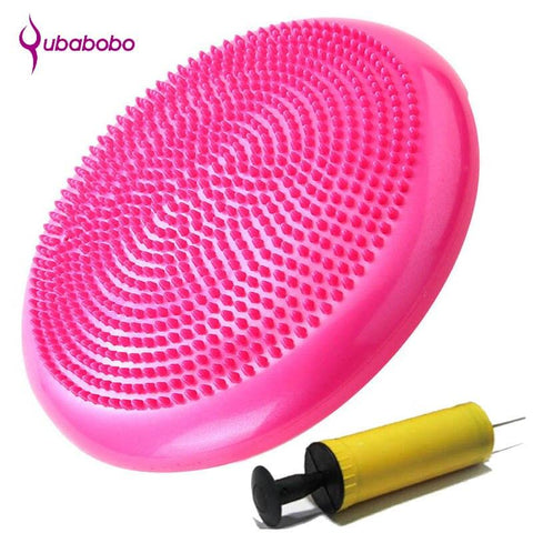 33cm PVC Yoga Balance Cushion Yoga Balls for Fitness Pilates Pad Gym Exercise Half Balls Point Massage Balance Balls+1*Pump Air