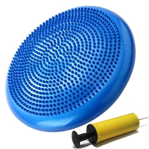 33cm PVC Yoga Balance Cushion Yoga Balls for Fitness Pilates Pad Gym Exercise Half Balls Point Massage Balance Balls+1*Pump Air