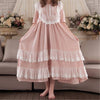 Lace Nightgowns & Sleepshirts Vintage Home Clothing Elegant Sleepwear Robes Women Sleep & Lounge Cotton Fabric Nightdress#H177