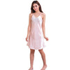 Blue Oversize Female Satin Rayon Nightgown Lady Sexy Spaghetti Strap Night Dress Women Nighties Sleeveles Sleepwear Nightwear