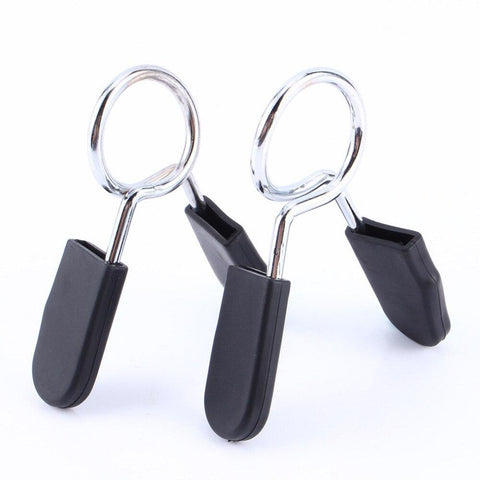 2pcs/Pair 1" Standard 25mm Spring Clamp Dumbbell Clips for Weight Bar Gym Fitness Bodybuilding Training Weight Lifting Equipment