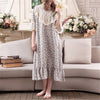 New Arrivals Vintage Nightgowns Sleepshirts Elegant Home Dress Lace Sleepwear Women Sleep & Lounge Print Cotton Nightgown #H174