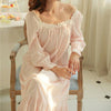 New Arrivals Vintage Nightgowns Sleepshirts  Elegant Home Dress Lace Sleepwear Women Sleep & Lounge Soft Cotton Nightgown #H99