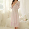 New Arrivals Vintage Nightgowns Sleepshirts  Elegant Home Dress Lace Sleepwear Women Sleep & Lounge Soft Cotton Nightgown #H99