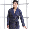 Sexy Mens Robe 100% Cotton Bathrobe Spring Autumn Nightgown Loungewear Long-sleeve Kimono XL,2XL,3XL,4XL Plus Size __4 Styles