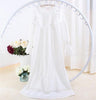 Pure Royal Memory Pure Cotton Nightgown Princess Long Sleeve Nightdress Ladies Sleepwear White Women's Nightwear AW313