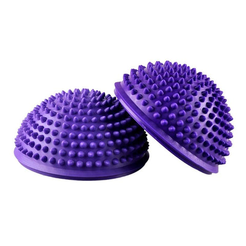 Yoga Half Ball Fitness Equipment Kids Elder Durian Massage Mat Ball Exercise Balance Ball Point Gym Yoga Pilates Ball 3 Colors