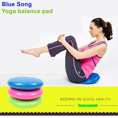 BlueSong Yoga massage cushion mat balancing wheel cushiest pad riot thickening yoga balancing ball Balance ball yoga massage pad