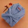 Warm Bath Robe Male Blanket Fleece Nightgowns Spa Bathrobe Men Soft Nightwear Robe Man Long Sleeve Kimono Homewear Robes