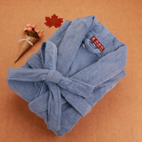 Warm Bath Robe Male Blanket Fleece Nightgowns Spa Bathrobe Men Soft Nightwear Robe Man Long Sleeve Kimono Homewear Robes