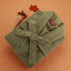 Warm Bath Robe Male Blanket Fleece Nightgowns Spa Bathrobe Men Soft Nightwear Robe Man Long Sleeve Kimono Homewear Robes