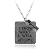 Dumbbell "I KNOW WHAT I WILL BECOME" Weight Plate Kettlebell Me Fitness Bodybuilding Charm PATIENCE Pendants Necklace