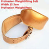 Genuine Leather Weightlifting Belt Gym Fitness Dumbbell Barbell Powerlifting Crossfit Profession Weight Lifting Belt Width 15.5