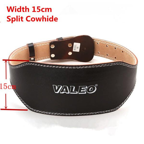 Genuine Leather Weightlifting Belt Gym Fitness Dumbbell Barbell Powerlifting Crossfit Profession Weight Lifting Belt Width 15.5
