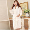 Autumn winter sleepwear thick flannel robe men coral fleece bathrobe male plus size long-sleeve couples long nightgown