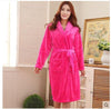 Autumn winter sleepwear thick flannel robe men coral fleece bathrobe male plus size long-sleeve couples long nightgown