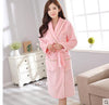 Autumn winter sleepwear thick flannel robe men coral fleece bathrobe male plus size long-sleeve couples long nightgown