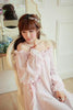 Womens Beautiful Nightgowns Sweet Long Sleeve Pink Nightgown Ladies Home Dress Lounge Ruffles Vintage Nightgowns Off-shoulder