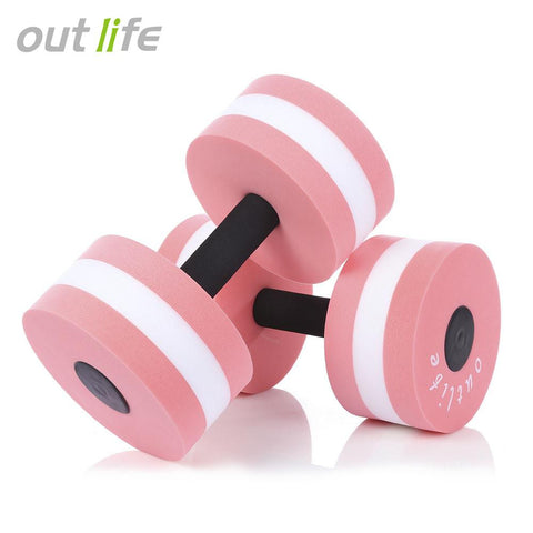 Outlife 2pcs Fitness Pool Exercise EVA Water Aquatics Dumbbell for Swimming Training