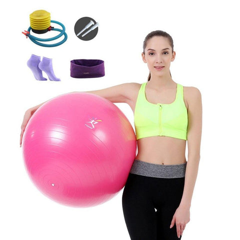 Yoga Ball 65cm PVC Anti-Burst Utility Balance Ball Yoga Pilates Bodybuilding Home Fitness Yoga Core Ball