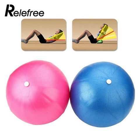 Relefree 25cm PVC Mini Yoga Ball Physical Fitness Ball for Fitness Appliance Exercise Balance Ball Home Trainer Pods Pilates