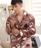 winter autumn men flannel robe long thick coral fleece bathrobe plus size male sleepwear nightgown