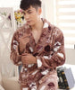 Autumn winter plus size flannel robe long thick warm men bathrobe coral fleece sleepwear nightgown