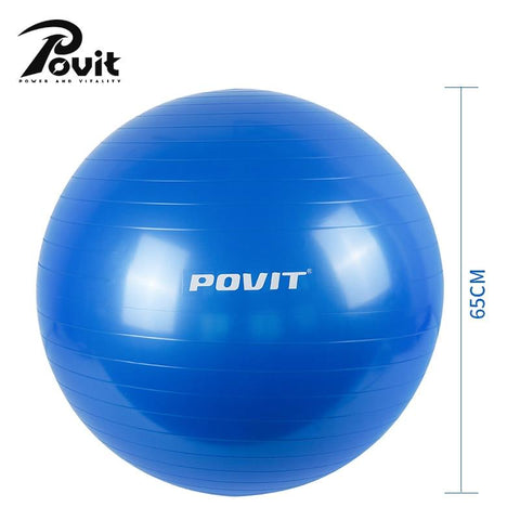 POVIT 65CM Yoga Fitness Ball PVC pilates Exercise Balls Anti Burst Balance Ball For Crossfit Gym Training Point Massage