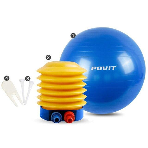 POVIT 65CM Yoga Fitness Ball PVC pilates Exercise Balls Anti Burst Balance Ball For Crossfit Gym Training Point Massage