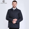 CITY CLASS 2018 New Autumn Mens Quilted Jacket Lining Fleece Chaqueta Hombre Business Casual Fashion Coats For Male 6xl 15307