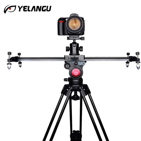 YELANGU DSLR Camera Track Dolly Slider Video Stabilization Rail System for Nikon Canon Sony Stabilizing Movie Film Video Making