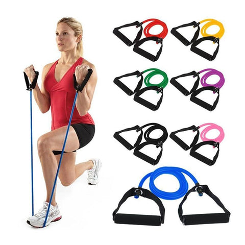 120cm Elastic Resistance Bands Yoga Pull Rope Fitness Workout Sports Bands Yoga Rubber Tensile Pull Rope Expander banda elastica
