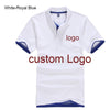 Custom Polo shirt Customized Printing Logo Service  company/hotel/Staff Unisex Short Sleeve Cotton Polos