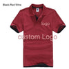 Custom Polo shirt Customized Printing Logo Service  company/hotel/Staff Unisex Short Sleeve Cotton Polos