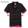 Custom Polo shirt Customized Printing Logo Service  company/hotel/Staff Unisex Short Sleeve Cotton Polos