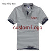 Custom Polo shirt Customized Printing Logo Service  company/hotel/Staff Unisex Short Sleeve Cotton Polos