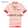Custom Polo shirt Customized Printing Logo Service  company/hotel/Staff Unisex Short Sleeve Cotton Polos