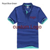 Custom Polo shirt Customized Printing Logo Service  company/hotel/Staff Unisex Short Sleeve Cotton Polos