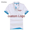 Custom Polo shirt Customized Printing Logo Service  company/hotel/Staff Unisex Short Sleeve Cotton Polos