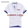 Custom Polo shirt Customized Printing Logo Service  company/hotel/Staff Unisex Short Sleeve Cotton Polos