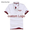 Custom Polo shirt Customized Printing Logo Service  company/hotel/Staff Unisex Short Sleeve Cotton Polos