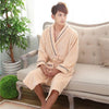 2017 Autumn winter Fleece flannel nightgown Men Women couple bathrobe pajamas lounges homewear clothes thickening robe sleepwear